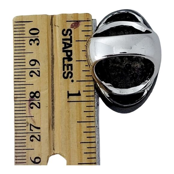 Lia Sophia Wishing Well Ring Hematite silver Tone Multicolored Crystals Size 7 - Picture 3 of 4